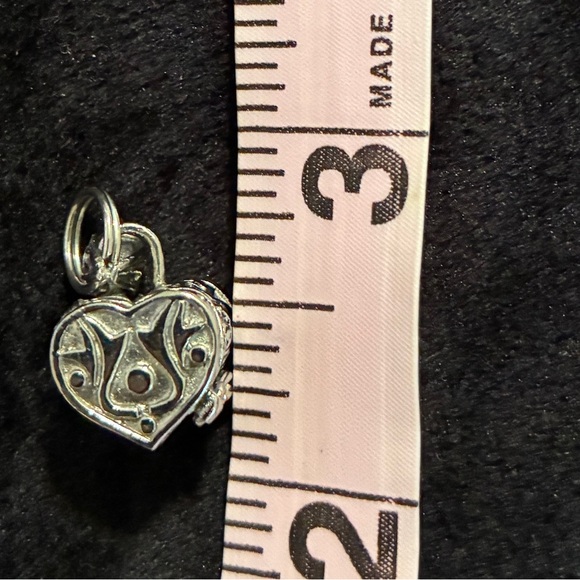 Heart-Shaped Sterling Silver 925 Pendant/Charm
See pic if measurements. Clasp - Picture 4 of 5